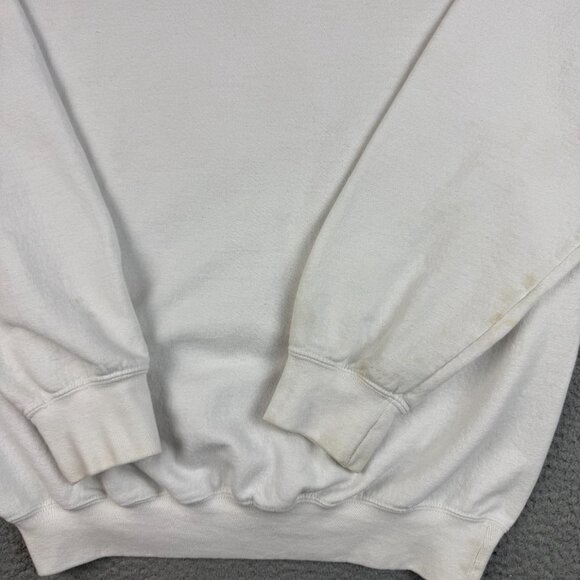 Vintage Covered Bridge Festival Sweatshirt Men's Medium White Indiana Crewneck - Picture 12 of 13